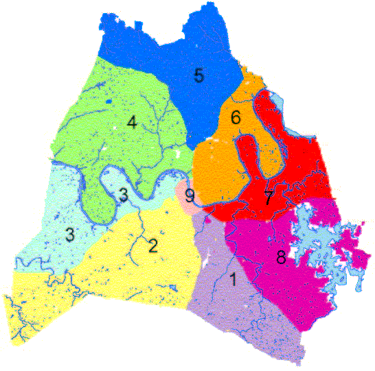map of Davidson County by zone